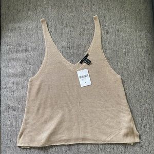 Sweater material tank top - brand new with tags size large from Forever 21.
